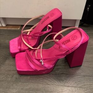 Fuchsia Platform Heels